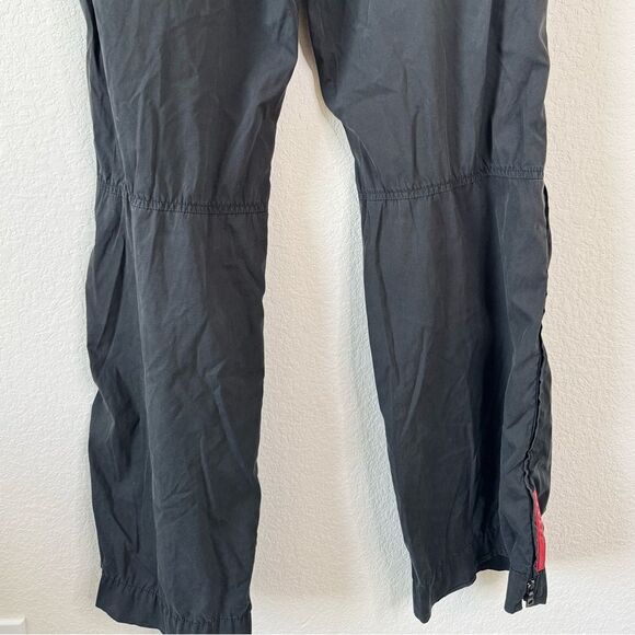 Prada Sport Linea Rossa Men’s Black Tactical Pants Cotton Blend Size 48 EU US 38 - Picture 8 of 9